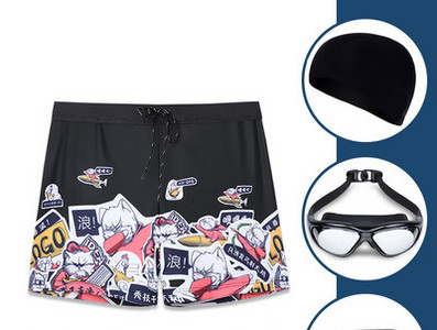 Uut mudelit trükiga meeste ujumistrikoo