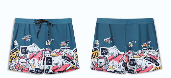 Uut mudelit trükiga meeste ujumistrikoo