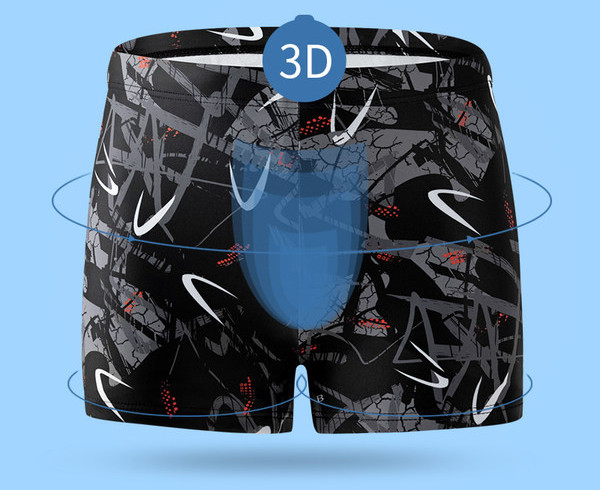 Meeste ujumistrikoo tüüpi mustriga bokser