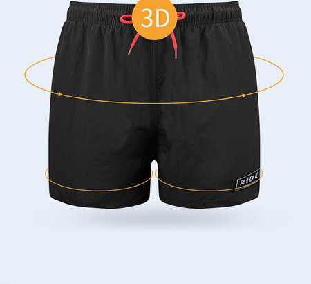 Strandra alkalmas rövidnadrág nyakkendővel és emblémával - férfiaknak