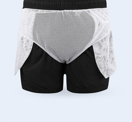 Strandra alkalmas rövidnadrág nyakkendővel és emblémával - férfiaknak