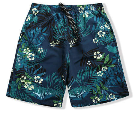 Férfi boxer virágmintával és nyakkendővel