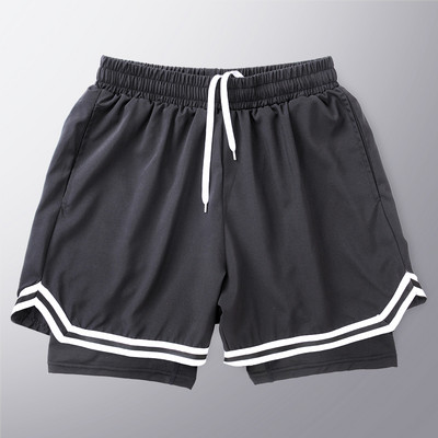 Férfi rövidnadrág elasztikus derékkal, fekete színben