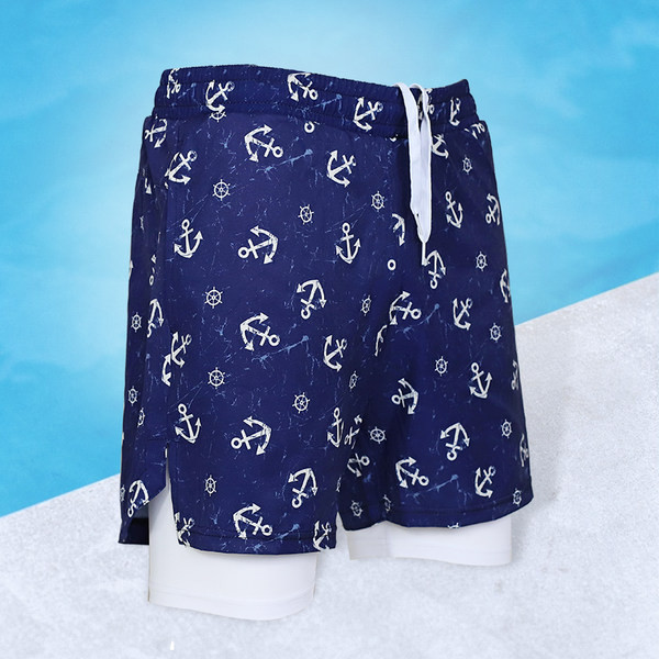 Aplikatsiooniga randa sobivad meeste lühikesed püksid