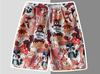 Meeste värvilised lipsudega lühikesed püksid – mitut värvi