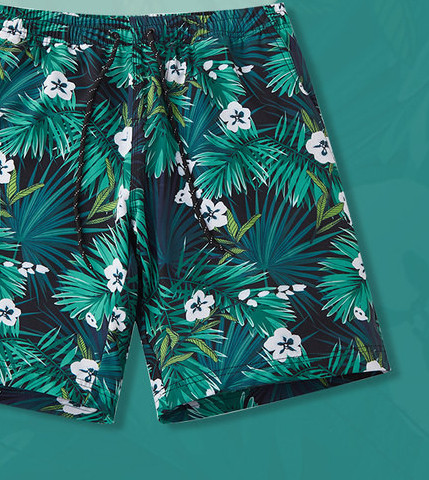 Lillemustriga meeste ujumisriided