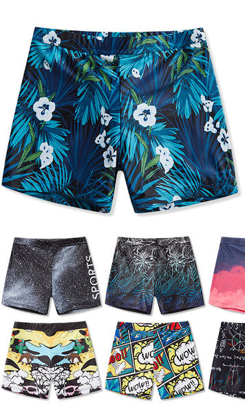 Alkalmi férfi rövidnadrág színes rátéttel és nyakkendővel