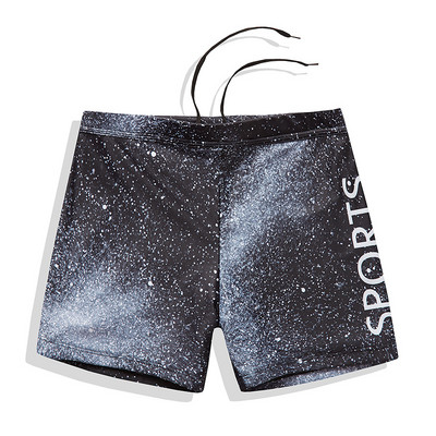 Alkalmi férfi rövidnadrág színes rátéttel és nyakkendővel