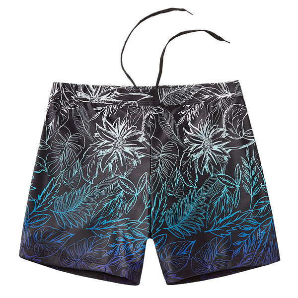 Alkalmi férfi rövidnadrág színes rátéttel és nyakkendővel