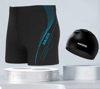 Meeste ujumisbokserid kirjaga