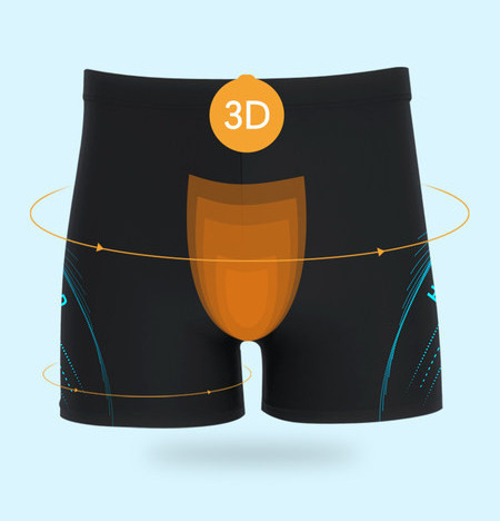 Meeste ujumisbokserid kirjaga