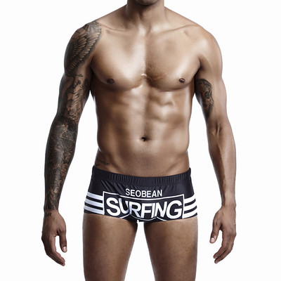 Ανδρικά μπόξερ κολύμβησης με επιγραφές