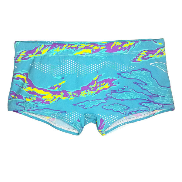 Meeste liibuvad värvilised aplikatsiooniga ujumistrikoo