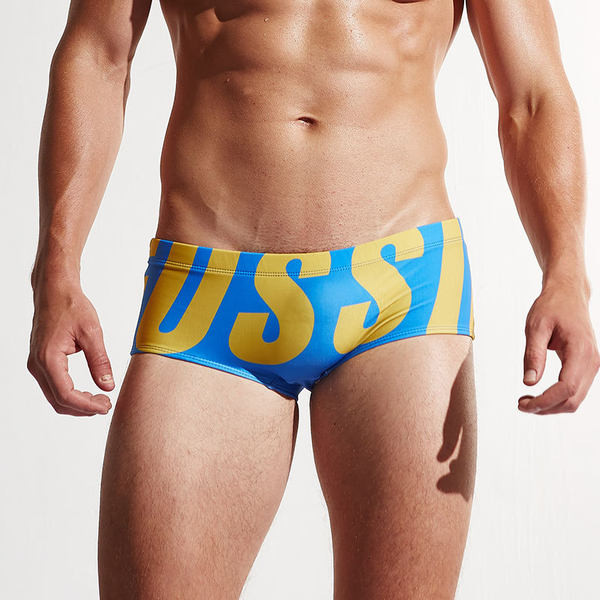 Ανδρικά μαγιό με έγχρωμη επιγραφή