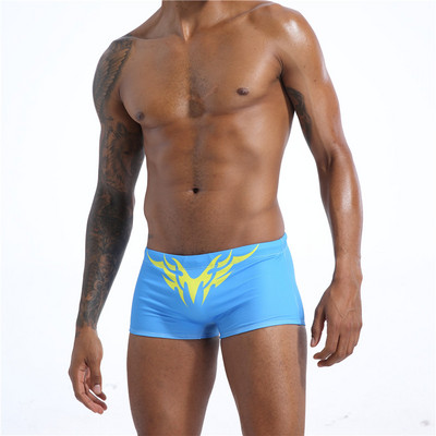 Νέο μοντέλο ανδρικό χρωματιστό μαγιό με κορδόνια και απλικέ