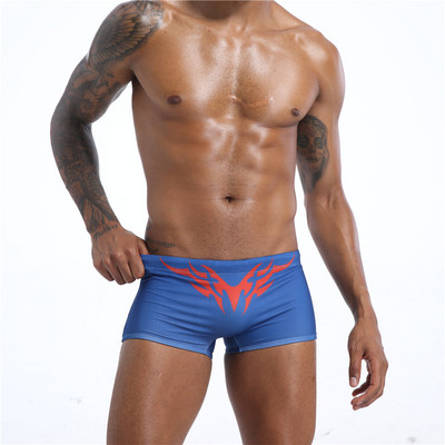 Νέο μοντέλο ανδρικό χρωματιστό μαγιό με κορδόνια και απλικέ