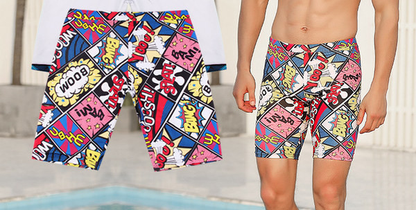 Uus mudel värvitrükiga meeste ujumisriided