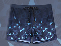 Sinised lipsudega meeste ujumisriided