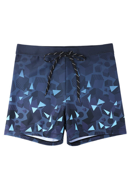 Sinised lipsudega meeste ujumisriided