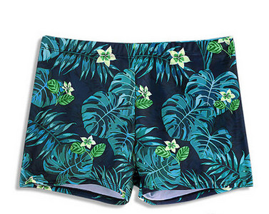 Μοντέρνα ανδρικά μαγιό με απλικέ με κορδόνια