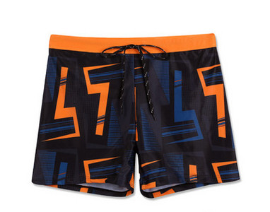 Μοντέρνα ανδρικά μαγιό με απλικέ με κορδόνια