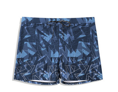 Μοντέρνα ανδρικά μαγιό με απλικέ με κορδόνια