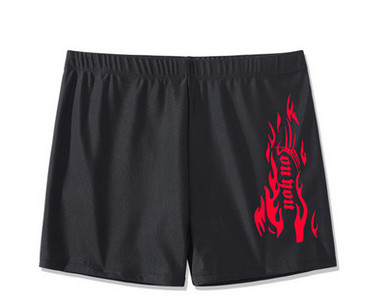 Μοντέρνα ανδρικά μαγιό με απλικέ με κορδόνια