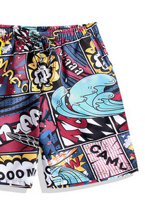 Meeste kiirelt kuivav trükiga ujumistrikoo