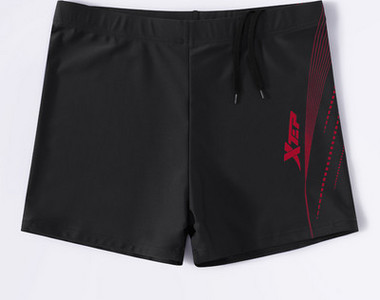 Meeste liibuv ujumistrikood kiiresti kuivavast kangast tekstiga