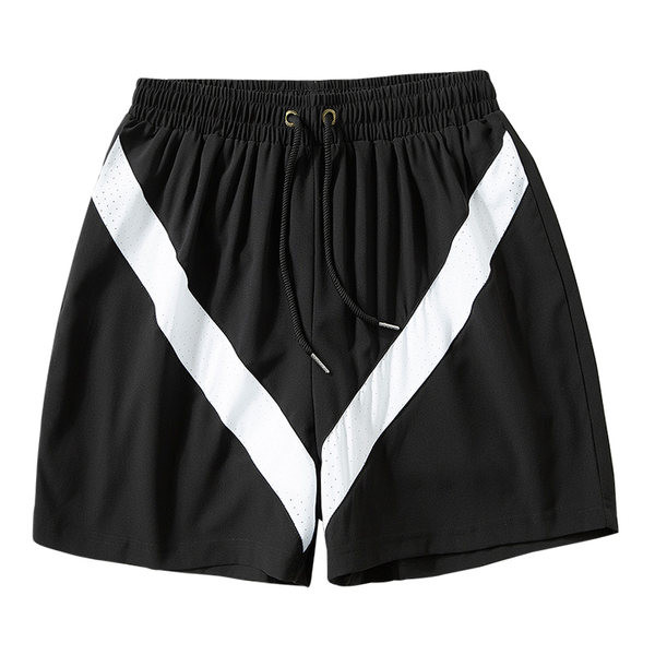 Meeste mustad lühikesed püksid lipsudega