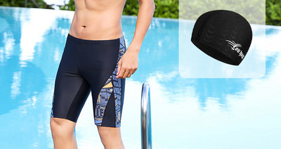 Kiiresti kuivavast kangast ujumistrikoo meestele