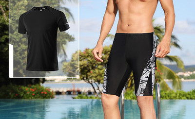 Kiiresti kuivavast kangast ujumistrikoo meestele