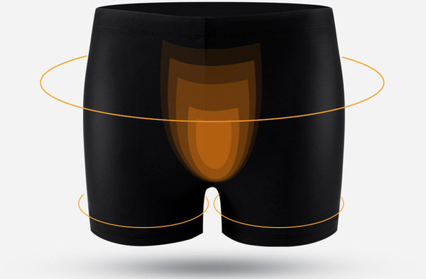 Ανδρικό μαγιό από ύφασμα που στεγνώνει γρήγορα με κεντημένη επιγραφή