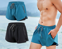 Meeste suvised lühikesed püksid luku ja paeltega