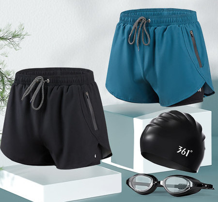 Meeste suvised lühikesed püksid luku ja paeltega