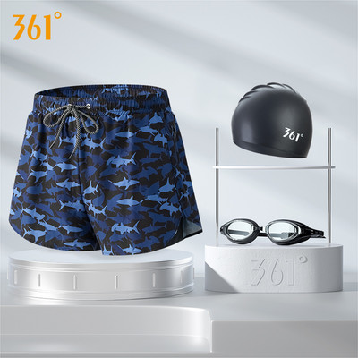 Férfi strandnadrág rátéttel és nyakkendővel