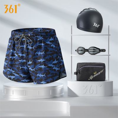 Férfi strandnadrág rátéttel és nyakkendővel