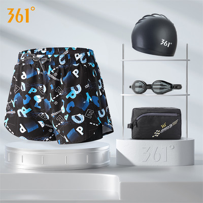 Férfi strandnadrág rátéttel és nyakkendővel