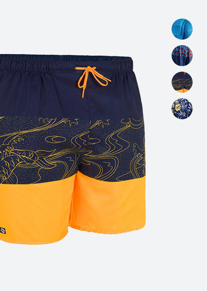 Férfi fürdőruha rövidnadrág nyakkendővel