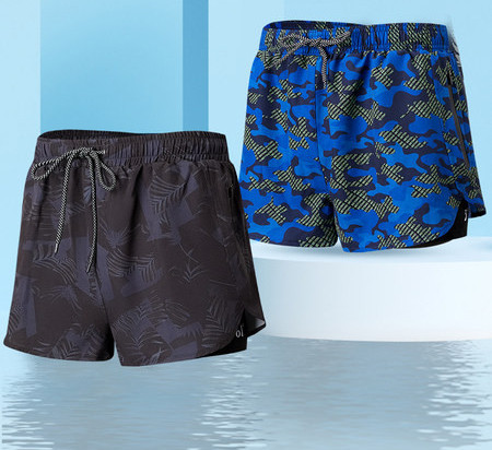 Férfi fürdőruha nyakkendővel és rugalmas derékkal - három színben