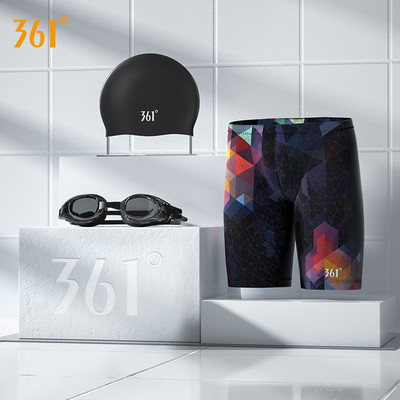 Meeste värvilise mustriga ujumispüksid