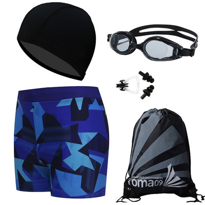 Värvilise mustriga meeste rannabokserid