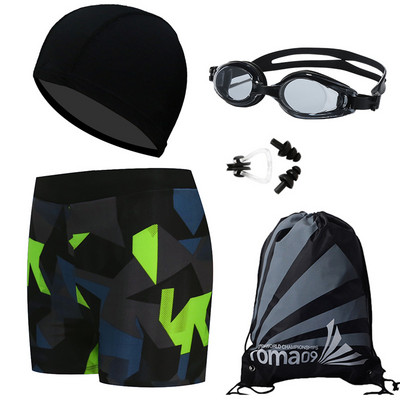 Värvilise mustriga meeste rannabokserid