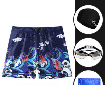 Úszónadrág férfi guggolásgátló professzionális fürdőruha férfi nagy méretű ötpontos úszónadrág ruha speed száraz buborékos hőforrás felszerelés