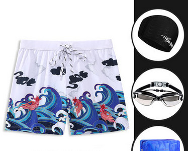 Úszónadrág férfi guggolásgátló professzionális fürdőruha férfi nagy méretű ötpontos úszónadrág ruha speed száraz buborékos hőforrás felszerelés