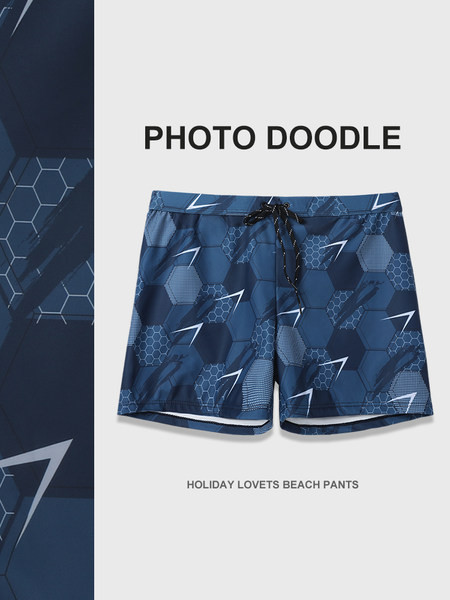 Värvilise mustriga rannabokserid