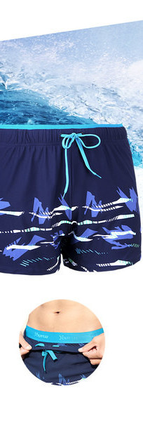 Meeste lühikeste pükste vaba mudel aplikatsiooni ja lipsudega