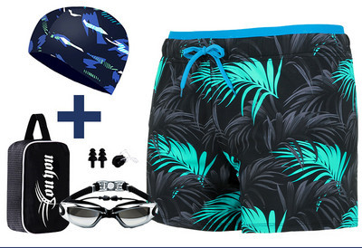 Meeste lühikeste pükste vaba mudel aplikatsiooni ja lipsudega