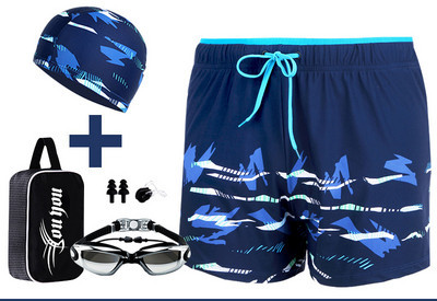 Meeste lühikeste pükste vaba mudel aplikatsiooni ja lipsudega