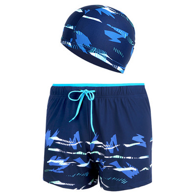 Meeste lühikeste pükste vaba mudel aplikatsiooni ja lipsudega